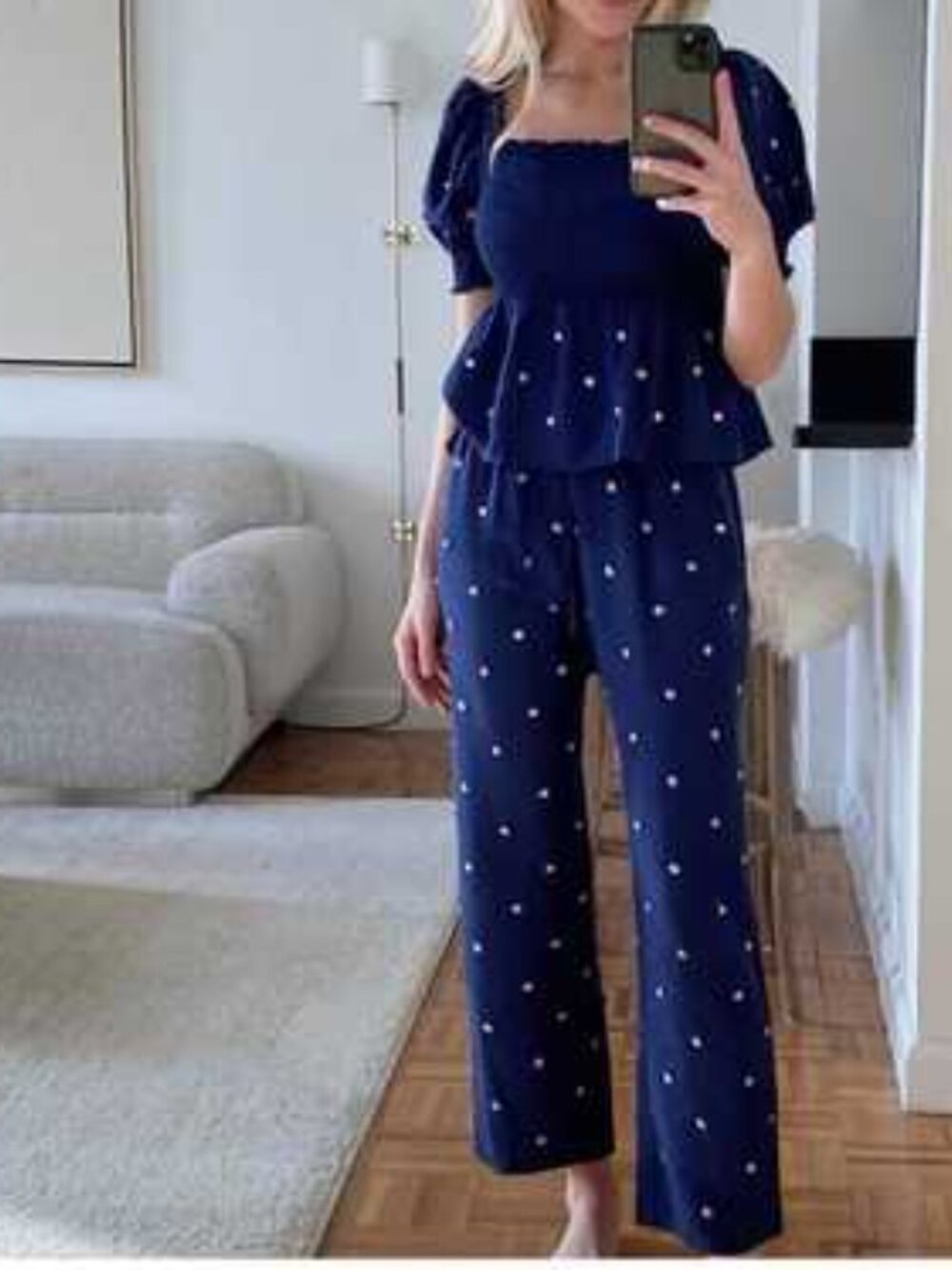 Hill House Jewel Navy Rhinestone Set Sz S